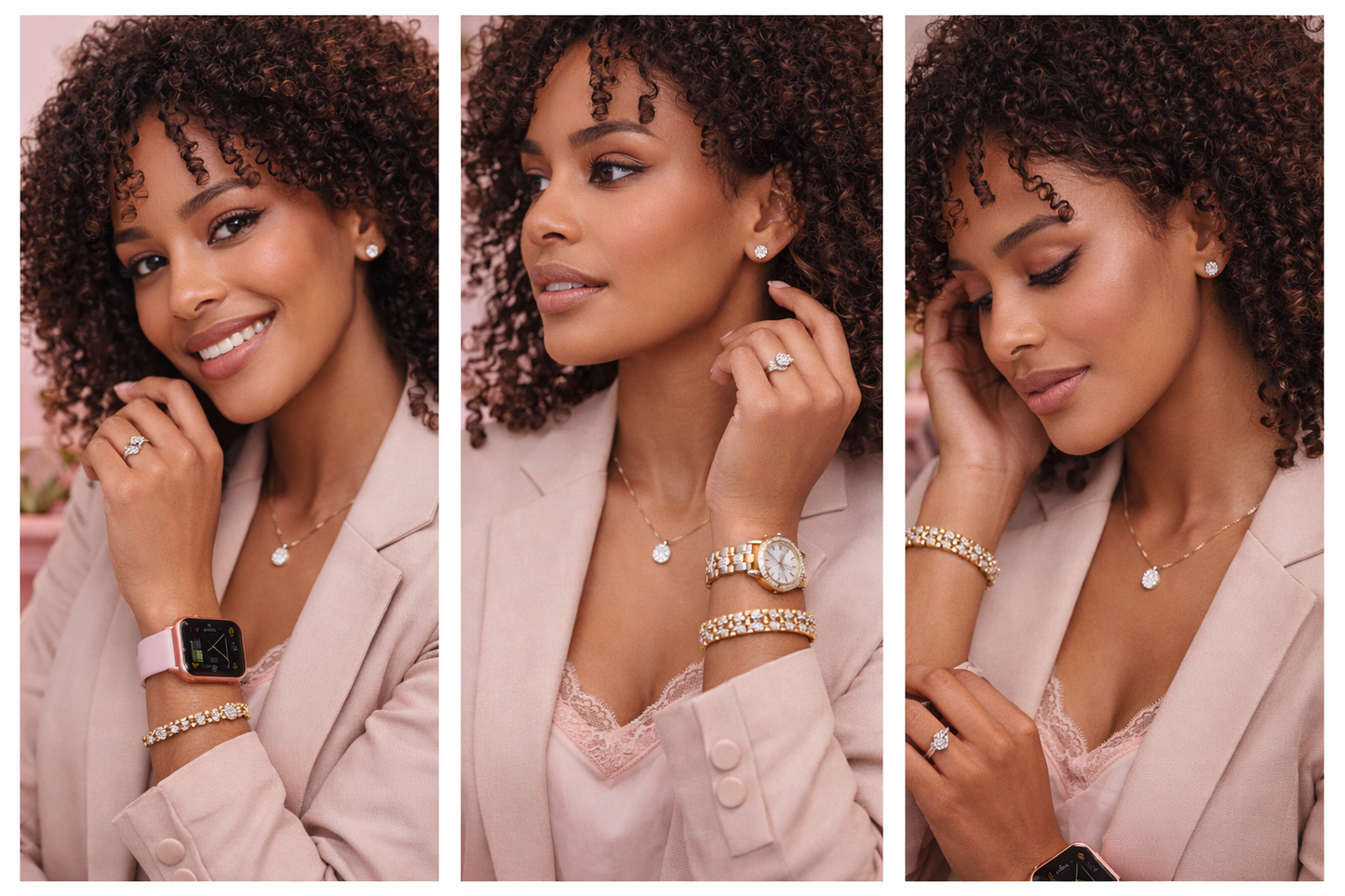 Coffret Montre & Bijoux Élégance – Smartwatch + Parure Complète Femme