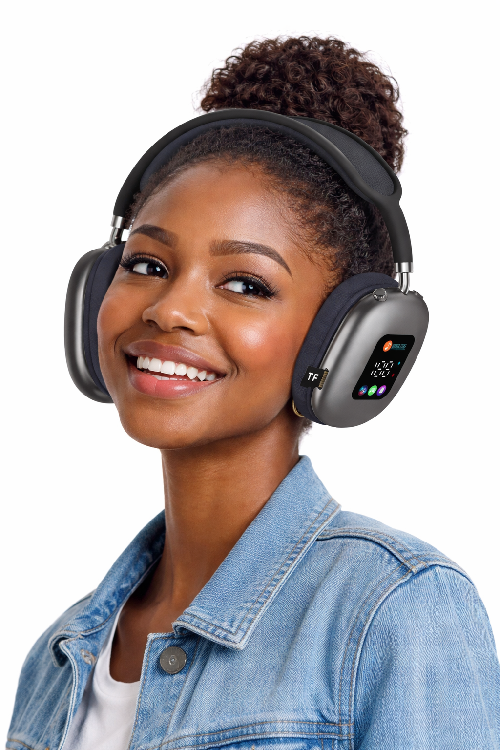 Casque Bluetooth Sans Fil avec Écran Digital – Confort & Immersion Totale
